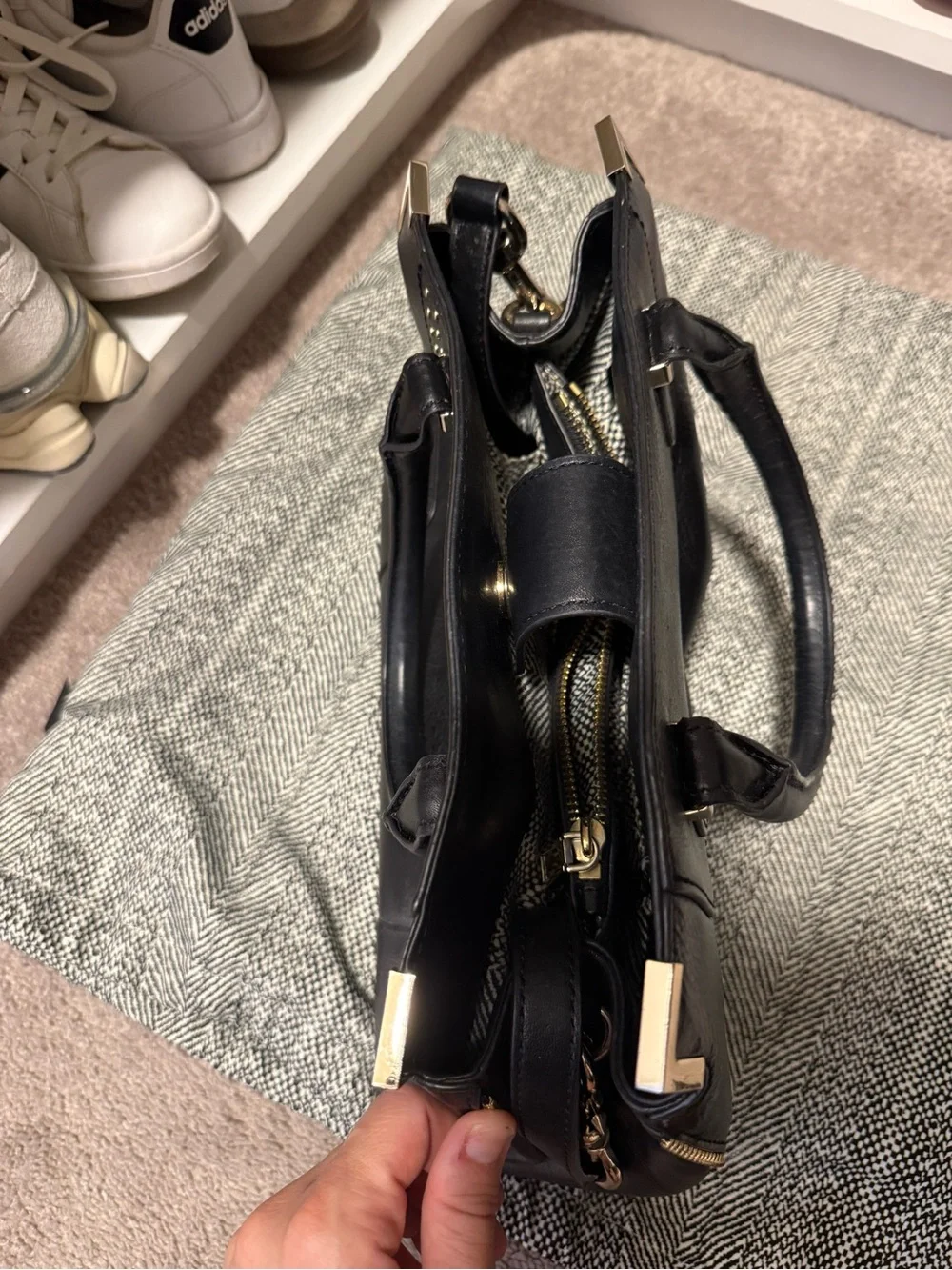 Rebecca Minkoff Black Studded Leather Satchel